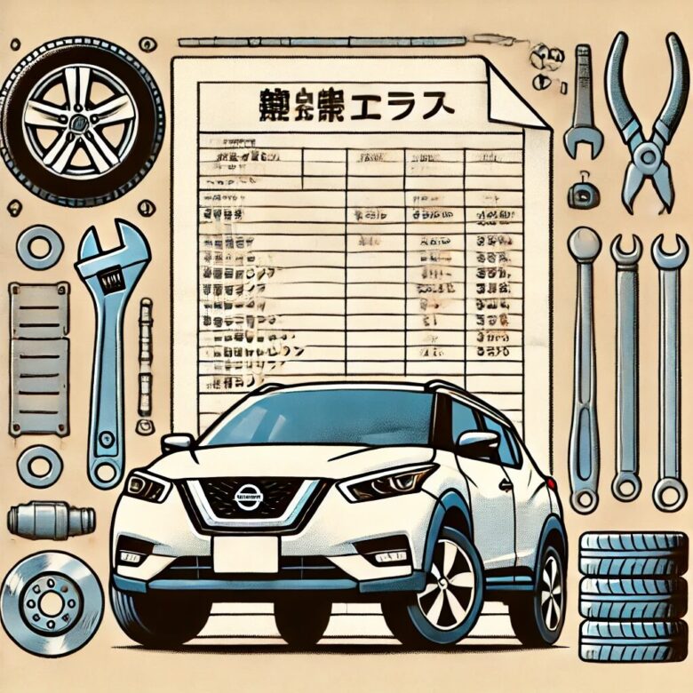 日産キックスのイラスト画像